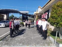Pastikan Kesiapsiagaan Personel, SPKT Polresta Palangka Raya Gelar Serah Terima Piket Fungsi