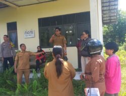 Cek Kondisi Pustu Nyaru Menteng, Bhabinkamtibmas Polsek Bukit Batu Dampingi Monitoring Fasilitas Kesehatan