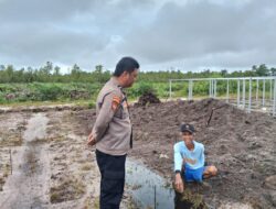 Dukung Ketahanan Pangan, Polsek Rakumpit Sambangi Kelompok Tani Elea Farm