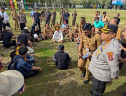 Kapolresta Palangka Raya Pantau Langsung Tugas Pam Aksi Damai di Kantor Gubernur Kalteng