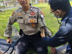 Layanan Kesehatan Internal, Sidokkes Polresta Palangka Raya Lakukan Rikkes bagi Personel Pam Aksi damai