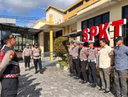 Pastikan Kesiapsiagaan di Mako, Piket Fungsi dan SPKT Polresta Palangka Raya Gelar Apel Serah Terima Tugas