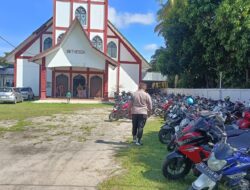 Di Gereja Bethesda, Polsek Sabangau Jamin Keamanan Ibadah Kenaikan Yesus Kristus