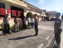 Dukung Kesiapan Personel, Pamapta II SPKT Polresta Palangka Raya tadi Gelar Apel Serah Terima Tugas