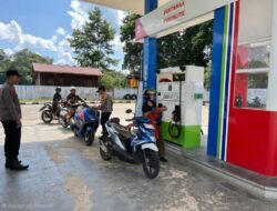 Ciptakan Situasi Kondusif, Polsek Kapuas Hulu Rutin Pantau SPBU