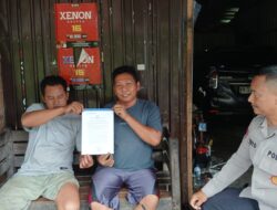 Secara Masif, Bhabinkamtibmas Polsek Bukit Batu Sosialisasikan Stop Karhutla di Marang