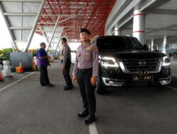 Satpamobvit Polresta Palangka Raya terus Intensifkan Pengamanan pada Bandara Tjilik Riwut