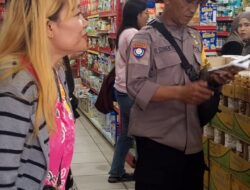 Di Menteng, Bhabinkamtibmas Polsek Pahandut Amankan Bazar Murah KPD