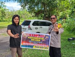 Bersama Warga Banturung, Bhabinkamtibmas Polsek Bukit Batu Sepakat Cegah Karhutla