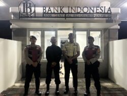 Satsamapta Polresta Palangka Raya Cek Keamanan Objek Vital saat Dini Hari 