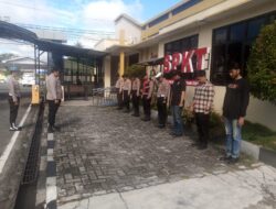 Pastikan Kesiapan Tugas dan Pelayanan, Pamapta I SPKT Polresta Palangka Raya Pimpin Apel Serah Terima Piket