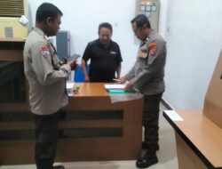 Cegah Potensi Kriminalitas Perbankan, Polsek Bukit Batu Datangi Satpam Bank Kalteng