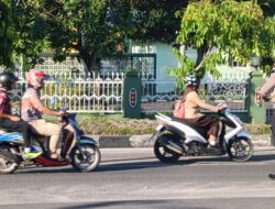 Di Depan Mako, Unit Satlantas Polsek Pahandut Atur Lalin