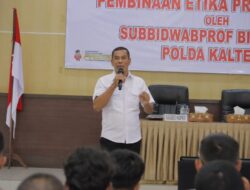 Bidpropam Polda Kalteng Berikan Materi Pembinaan Etika Profesi Polri Kepada Personel Polres Seruyan