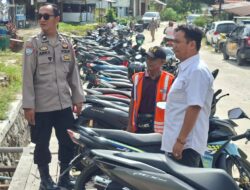 Datangi Pasar Rakyat Tangkiling, Polsek Bukit Batu Edukasi Juru Parkir