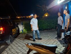 Datangi Satpam Rungan Sari Subud, Patroli Polsek Bukit Batu Tanyakan Sitkamtibmas