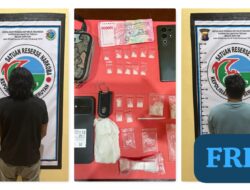 UNIT RESKRIM POLSEK DANAU SEMBULUH BEKUK DUA TERDUGA PELAKU PENGEDAR SABU DI BANGKAL KEC. SERUYAN RAYA, BELASAN PAKET NARKOTIKA DISITA