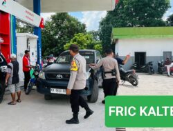 POLSEK HANAU PATROLI DAN AMANKAN SPBU KM 142 DESA PEMBUANG HULU I