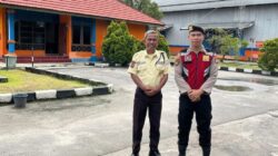 Sambangi Kantor Balai Monitor Spektrum Frekuensi Radio, Personel Satsamapta Polresta Palangka Raya Sharing dengan Satpam