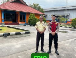 Sambangi Kantor Balai Monitor Spektrum Frekuensi Radio, Personel Satsamapta Polresta Palangka Raya Sharing dengan Satpam