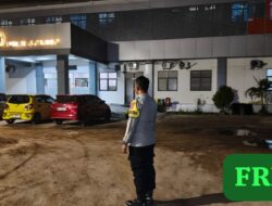 Dalam Patroli Harkamtibmas, Polsek Sabangau Tinjau Keamanan RSUD Kota Palangka Raya
