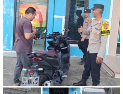 PATROLI DIALOGIS POLSEK HANAU SAMBANG ATM BANK BRI DAN BANK KALTENG, JAGA SITKAMTIBMAS KONDUSIF
