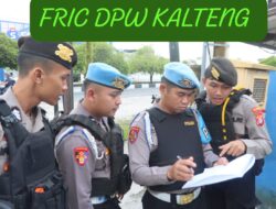 Waspers Internal, Sipropam Polresta Palangka Raya Cek Kesiapan Personel Pam Aksi Damai