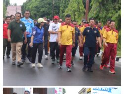 Sambut HUT Bhayangkara ke-80, Polda Kalteng Gandeng Insan Pers Perkuat Sinergi Lewat Jalan Sehat
