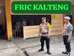 Pamapta III SPKT dan Piket Fungsi Polresta Palangka Raya Cek Kondisi Rutan Usai Serah Terima Tugas