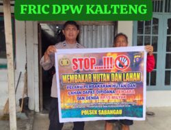 Bersama Warga, Bhabinkamtibmas Polsek Sabangau Tanamkan Komitmen Stop Karhutla