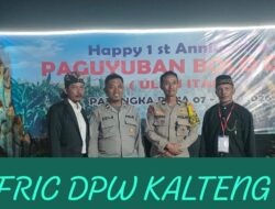 Pupuk Sinergitas, Polsek Pahandut Hadiri Anniversary Ke-1 Paguyuban Bolo Dewe