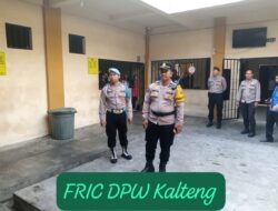 Pamapta III SPKT Pimpin Piket Fungsi Polresta Palangka Raya Pengecekan di Rutan