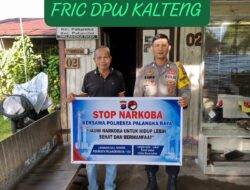 Di Pahandut, Bhabinkamtibmas Polsek Pahandut Sosialisasikan Karhutla ke Warga