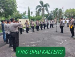 Pimpin Apel Pagi, Kapolsek Pahandut Sampaikan lagi Atensi Pimpinan