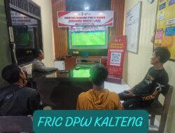 Nonton Bareng Piala Dunia, Polsek Rakumpit Bangun Kebersamaan dengan Warga