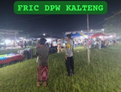 Sambangi Pemukiman dan Pasar Malam, Polsek Sabangau Ajak Warga Aktif Jaga Kamtibmas