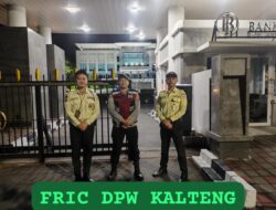 Gelar Patroli, Personel Satsamapta Polresta Palangka Raya Sambangi Pos Jaga BI