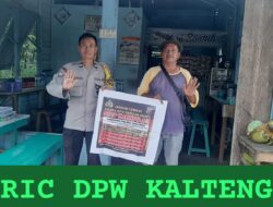 Bhabinkamtibmas Polsek Pahandut Sambangi Warga Petuk Katimpun, Himbau Untuk Cegah Karhutla
