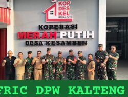 Kodim 0808/Blitar Telah Menyelesaikan Pembangunan KDKMP 260 Titik Sesuai milestone, Menjadi Tercepat Seluruh Indonesia