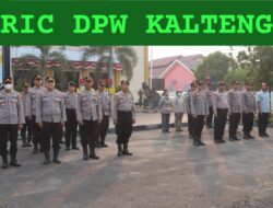 Pimpin Apel di Mako, Kabaglog Ingatkan Personel Polresta Palangka Raya Jaga Kesehatan