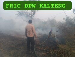 Polsek Sabangau Bersama Tim Gabungan Padamkan Lahan Terbakar, Cegah Meluasnya Kebakaran