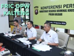 Polda Kalbar Amankan 13 Tersangka dan Sita 3,4 Kg Emas Dari Kegiatan Illegal Mining Periode 1 Juli – 16 Agustus 2026