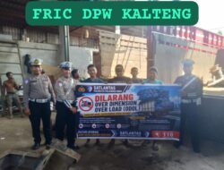Dikmas Lantas bagi Supir Angkutan Berat, Satlantas Polresta Palangka Raya Edukasi Larangan dan Bahaya ODOL