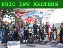 Semarakkan HUT TNI Ke-81, Koramil 0808/03 Kanigoro Gelar Fun Run 5K Bersama Masyarakat
